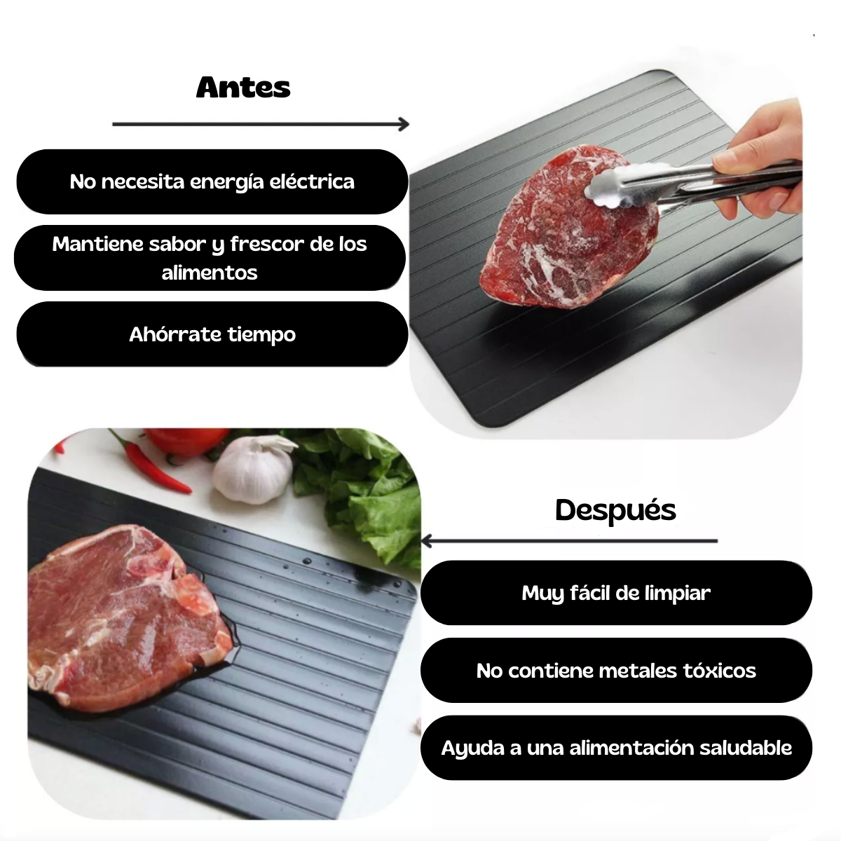 BANDEJA DE DESCONGELACIÓN RÁPIDA