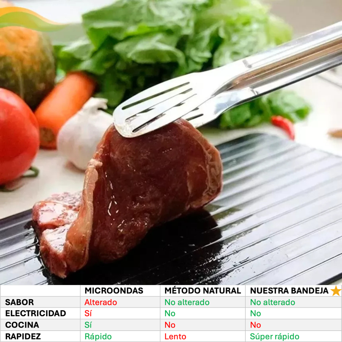 BANDEJA DE DESCONGELACIÓN RÁPIDA